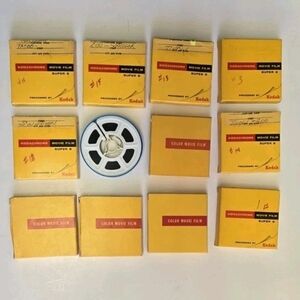 Kodak Vintage Film Boxes with Blue Reel